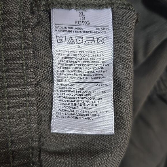 GAP Womens Green Jogger Pants Size XL Elastic Waist Casual Utility Pockets - Picture 8 of 11